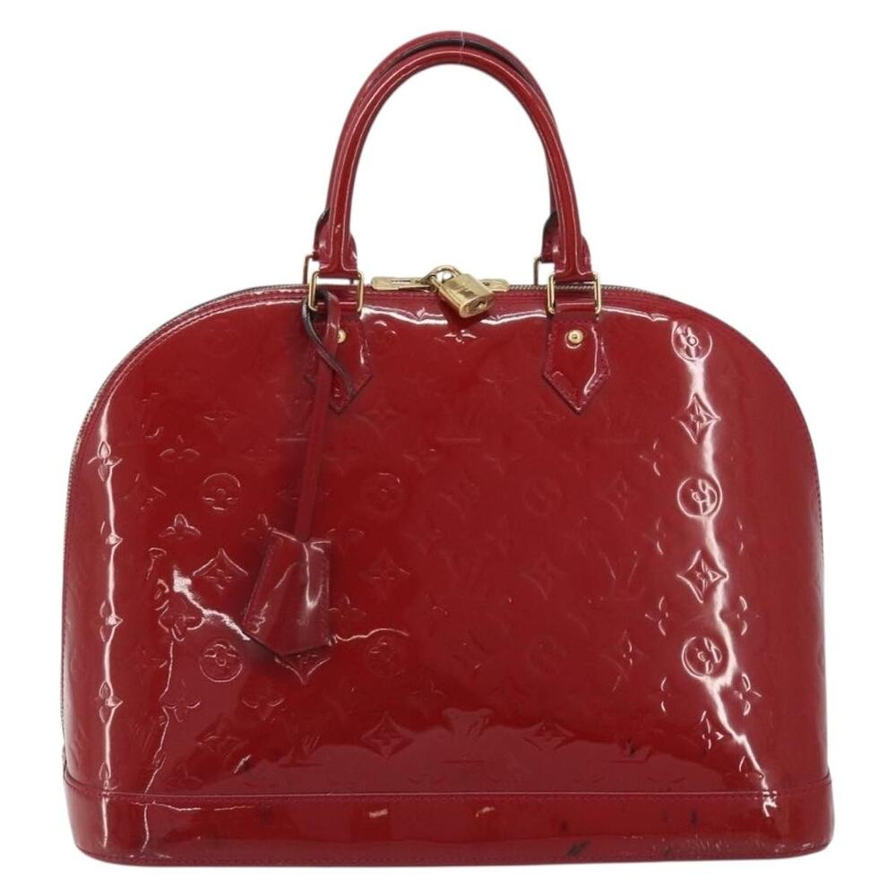 Louis Vuitton Monogram Vernis Alma PM Handbag Pink